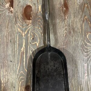 Vintage Black Metal Scoop
